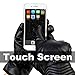 YQXCC Men's Winter Gloves Touch Screen Windproof Outdoor Cycling Sports Warm Gloves, Fleece Lining