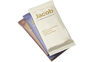 Jacob Bar, Protein Bars, Variety Pack (9 Bars Total) Contains 3 of Each; Chocolate, Vanilla, Berry - 20g Grass-Fed Protein, No Seed Oils, Nothing Artificial
