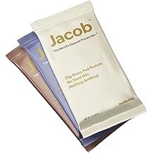 Jacob Bar, Protein Bars, Variety Pack (9 Bars Total) Contains 3 of Each; Chocolate, Vanilla, Berry - 20g Grass-Fed Protein, N