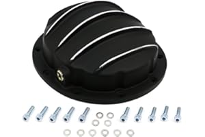 Assault Racing Products A5078PBK GM 10 Bolt 8.5in Ring Gear Polished Fins Black Aluminum Rear Differential Cover