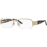 Versace VE 1175B Eyeglasses w/Gold Frame and Non- 53 mm Diameter Lenses,