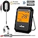 Meat Thermometer, Bluetooth Digital Cooking Thermometer WEINAS 6-Probe-Ports Alarm Monitor BBQ Grill Thermometer, IMPROVED Stainless Steel Probes Wireless Thermometer for Food Smoker Oven Kitchen