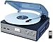 Boytone BT-17DJS-C,6 IN1,3 Speed Stereo Turntable 2 Built in Speakers Digital LCD Display AM/FM Radio + Supports USB/SD/AUX+ Cassette/ MP3/WMA Playback /Recorder/ Headphone Jack + Remote Control
