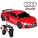 Best Choice Products 1/24 Scale Licensed RC Audi R8 Luxury w/ Lights, 27MHz Frequency, Red