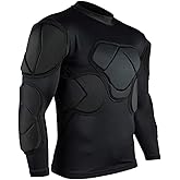 Men's Goalkeeper Shirt Padded Football Protective Gear for Men Training Suit Rib Protector for Soccer Basketball Paintball