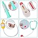 INGQU Kids Doctor Kit Pretend Play Set with Working Platform Case, Durable 19 Pieces of Heartbeat, Injecting Dentist Doctor Set for Kids Girls Boys