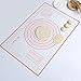 Coolnice Silicone Pastry Mat Extra Large Non Slip with Measurements Non Stick Dough Rolling Mat Silicone Pie Crust Mat For Fondant Pizza and Cookies 24x16 inch Red