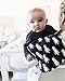 Organic Baby Burp Cloth and Convertible Bib Set (4-Pack) Natural Cotton | Feeding, Teething, Drooling | Infants, Toddlers | Unisex Boys and Girls | Super Absorbent