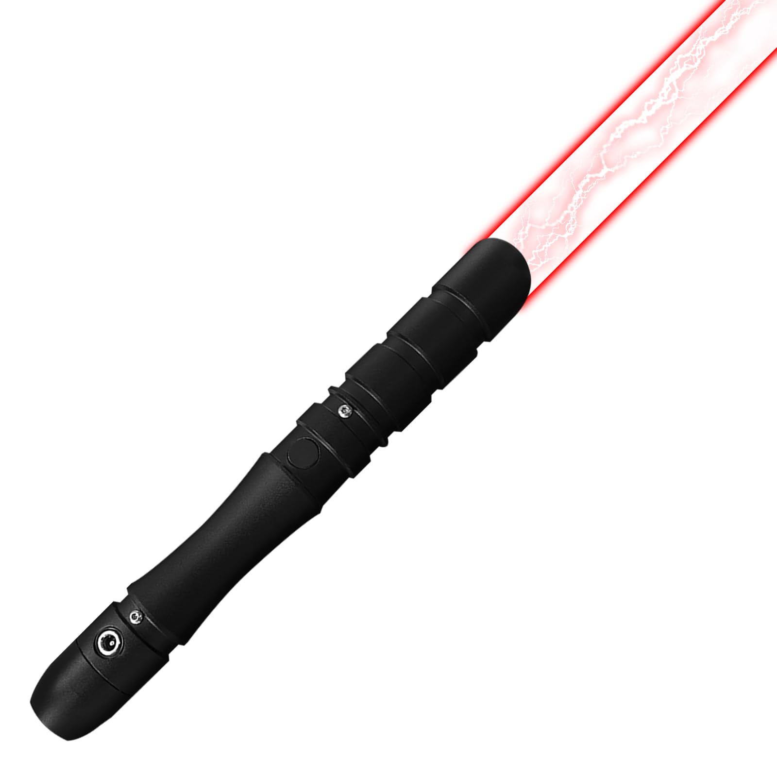 YDD GENIUS Duel 38.2 Inch Light Sabers, Black Metal Handle Red Light, 4 Sound Fonts, USB Rechargeable Light Swords, Cosplay Props Birthday Xmas Gift (Sith-Red)