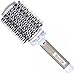 BIBTIM Nano Technology Ceramic & lonic Round Barrel Hair Brush with Natural Boar Bristle for Blow Drying, Curling, Styling, Straightening (2 inch)