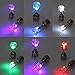 Top Brand Light up Led Blinking Earrings Studs Dance Party Accessories for Party (Color Purple)