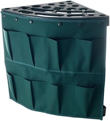 Oceanwide88 Corner Garage Storage Rack with Storage Pouch Rakes Shovels Brooms