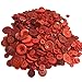 levylisa Assorted Red Buttons Mix, Small Medium Kids and Children Red Buttons in Red Color, Sewing, Dark Red Buttons for Arts and Crafts, Blood Red Color Buttons 500 PCS