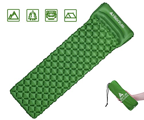 Hikenture Backpack Sleeping Pads - Lightweight Camping Mat - Ultralight & Compact & Inflatable Sleeping Air Mattress Pad| For Camp,Backpacking,Hiking,Scouts,Travel