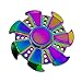 Peak level Hand Spinner Fidget EDC ADHD Focus Toy Ultra Durable High Speed 1-5 Min Spins Precision Kirsite (Rainbow -A)