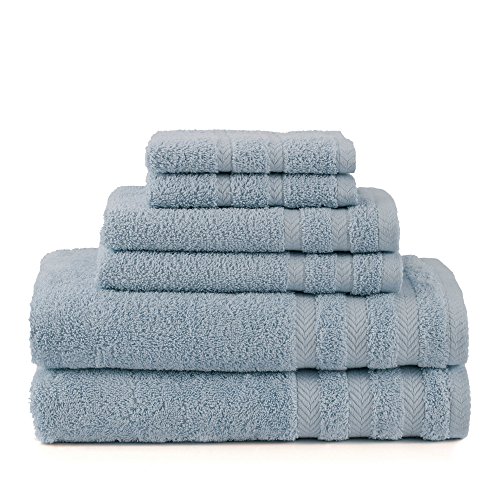 Martex egyptian with dryfast 6 piece towel set, dusty b…