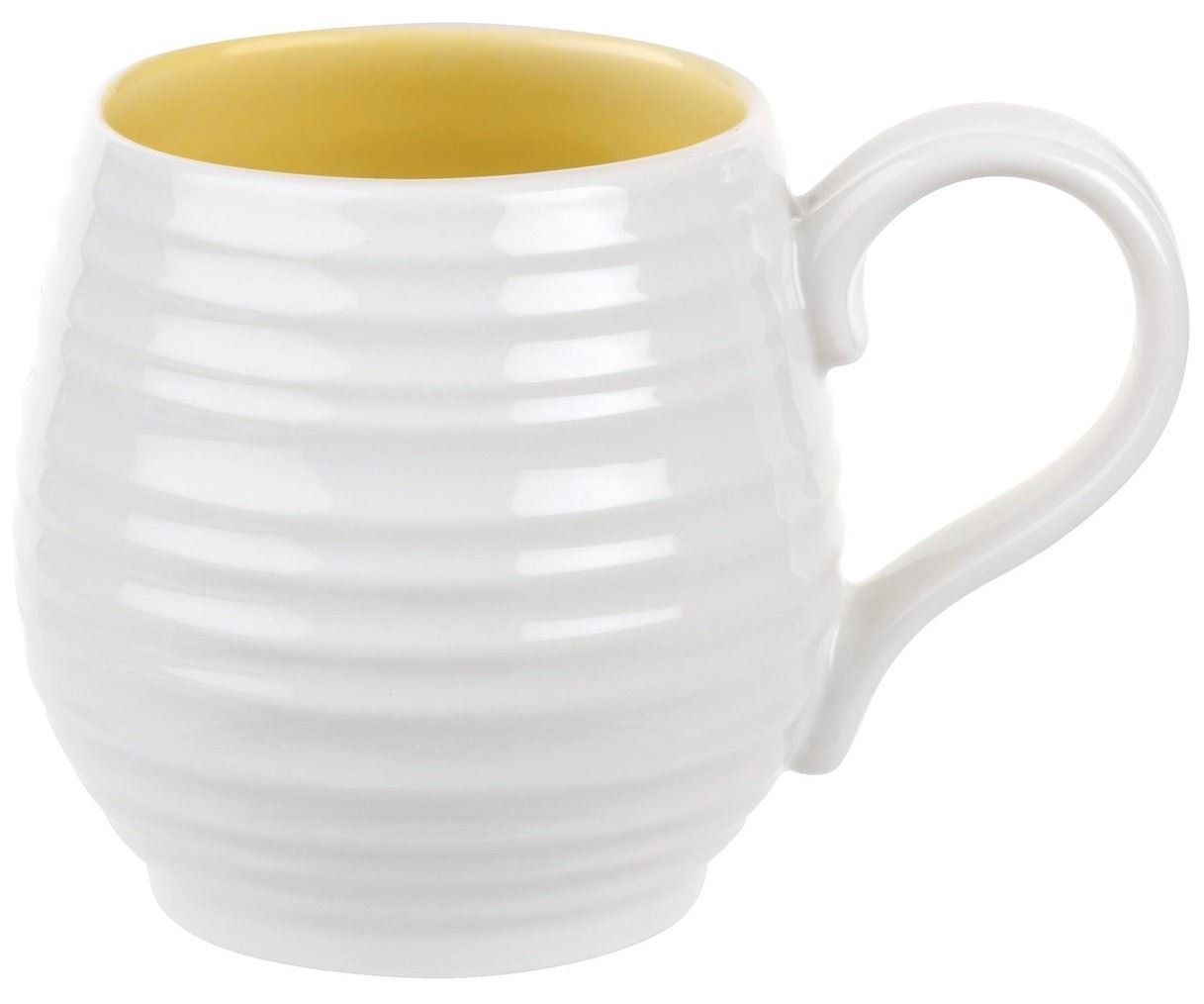 Portmeirion Sophie Conran Honeypot 10oz barrel mug sunshine yellow