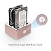 [Rose Gold] UNITEK Aluminum USB 3.0 to SATA Dual Bay USB 3.0 Hard Drive Docking Station with Offline Clone Function/ Hard Drive Duplicator, For 2.5 3.5 Inch HDD SSD SATA I/ II/ III up to 8TB & UASP