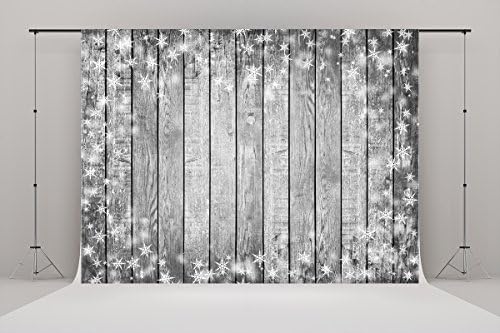 7X5ft (220cmX150cm)Wooden Wall Floor Christmas Photography Backdrops Photo Studio Props kids Photography Snow Background Cloth