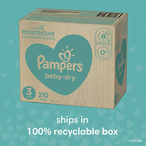 Pampers Baby Dry Disposable Baby Diapers Starter Kit (2 Month Supply