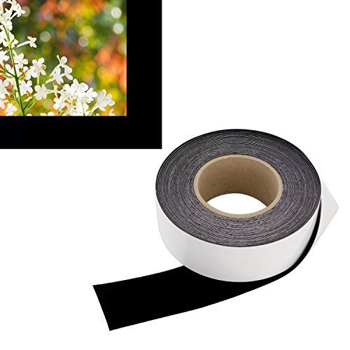 2-x-60-ft-Roll-Contrast-Boosting-Black-Border-Tape-for-Projector-Screens-Velvet-Felt-Frame-Material-Premium-Flock-w-Adhesive-Backing-DIY-Craft-Kit-for-Projection-Paint