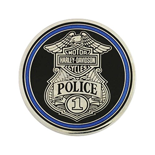 Harley-Davidson Challenge Coin, Police Trans with Bar & Shield Logo 8003111