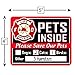 10-Pack Stylish Pet Rescue Stickers Decals for House Windows Doors | 5