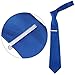HAWSON 4 pcs Tie Clips Set for Men Necktie 2 inch Tie Bar Clip with Chain - Business Wedding Accessories