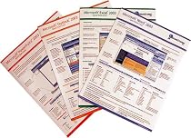 Microsoft Office 2003 Quick Reference Card Basic Bundle-4 MS Office Productivity Software Quick Start Training Cards: Word, Excel, Outlook & PowerPoint. Learn Shortcuts, Cheats, Tips & Tricks Guides. 6 Pages Ea, Tri-Fold. Stores Easy. Office 2003 (Software Quick Reference Cards)