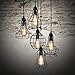 Electro bp;Rustic Barn Metal Chandelier Max 200w with 5 Light Bulbs Included