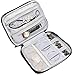 Teamoy Double Layer Jewelry Case, Travel Jewelry Case Bag for Womens Earrings, Rings, Necklaces, Chains and Other Accessories, Black
