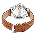 Stuhrling Original Men's 976.02 Bridge Mechanical Hand Wind Brown Leather Strap Watch