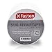 XFasten Waterproof Flex Seal Repair and Leak Shield Tape, White, 4-Inch x 10-Foot, Weatherproof Water Barrier Tape for Chimney, Roof, Boat, and HVAC Hose Repair