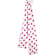 ATAYOU Long Red Polka Dot Scarf Chiffon Scarf for Women