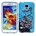 S5 Mini Case, Wisdompro 3 Pack Bundle of Color and Graphic Soft TPU Gel Protective Case Covers for Samsung Galaxy S5 Mini G800F G800H G800H/DS G800Y(NOT Fit S5) -Jellyfish Butterfly Pattern