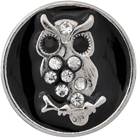 Night Owl Enamel Nugz - interchangeable jewelry snap