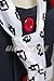 UU-Style Women's Jacket Coat Tie Top Skirt Unfirom Junko Enoshima Cosplay Costume (Black, Women:Medium)