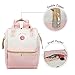 ZOMAKE Casual Travel Backpack, Diaper Bag Laptop Daypack Stylish School Backpack for Women & Girls, with Wide Doctor Style Top Opening(Candy Pink)