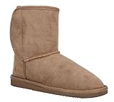 Toddlers Winter Suede Shoes with Faux Fur Linning Boys/Girls Snow Boots