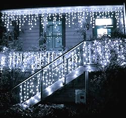 Toodour Icicle Christmas Lights, 432 LED 35.4ft 8
