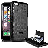 iPhone 6s Case, Smuggler Pocket Stash Case BLACK for iPhone 6s and iPhone 6 with Dual Layer and TPU Shock Absorb Designed Cushion and Wallet Stand with Pocket