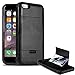 iPhone 6s Plus Case, Smuggler Pocket Stash Case BLACK for iPhone 6s Plus and iPhone 6 Plus with Dual Layer and TPU Shock Absorb Designed Cushion and Wallet Stand with Pocket