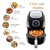 Pro Breeze 4.2L Air Fryer 1400W with Digital Display, Timer and Fully Adjustable Temperature Control for Healthy Oil…
