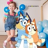 Star Cutouts Bluey & Bingo Cardboard Cutout 91cm SC4558 Bluey Birthday view 2