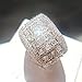 16mm S925 Silver Big Band Luxury Cubic Zirconia Engagement Rings for Women Fashion Jewelry for Women Size 10