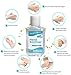 4PC Hand Sanitizer, Portable No-wash Hand Sanitizer, Refreshing Gel Bacteriostatic, Pump Bottle, 60ml, 8 Fl Oz