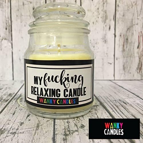 WANKY CANDLES Funny Novelty Gift Candles - My F**king relaxing candle (Free P&P)