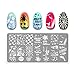 4 PCS DIY Nail Art Finger Templates Image Polish Stamp Plates Stamper Scraper Kit Stamping Beauty Manicure Tools