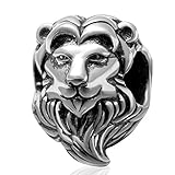 Ollia Jewelry Antique Sterling Silver Beads Beauty and The Beast Charm Prince Beast Charm French Classical Fairy Tale Charms