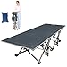 FLAMROSE Patented Camping Cots Sturdy Folding Outdoor Cot – 26 Powered Steels 10 Support Point – Weight Capacity 400lbs – Includes Free Pillow, Storage Bag